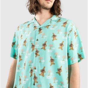 Party Pants Beer Run Short Sleeved Button Up